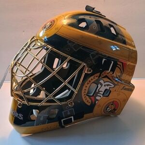 Franklin Kids Hockey Helmet - Gold and Black